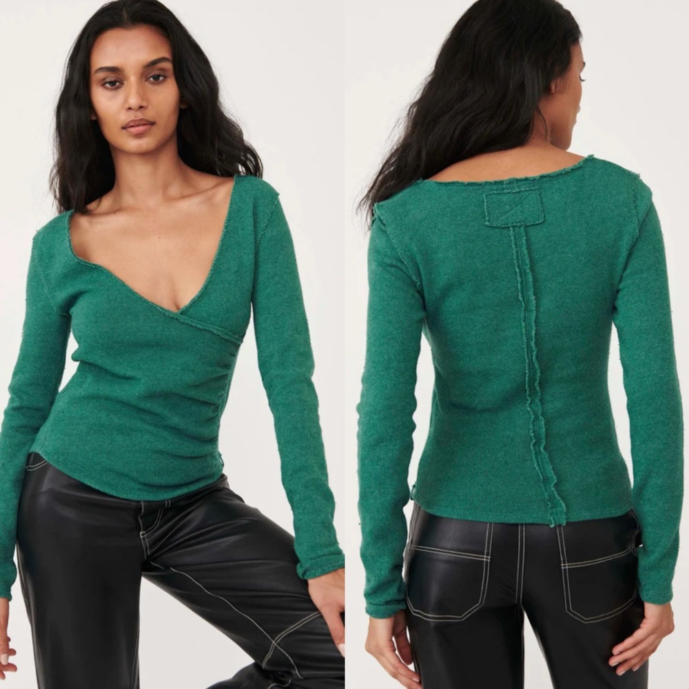 Free people like a boss cotton blend sweater